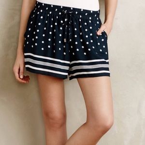 Blue and Cream Anthropologie Shorts